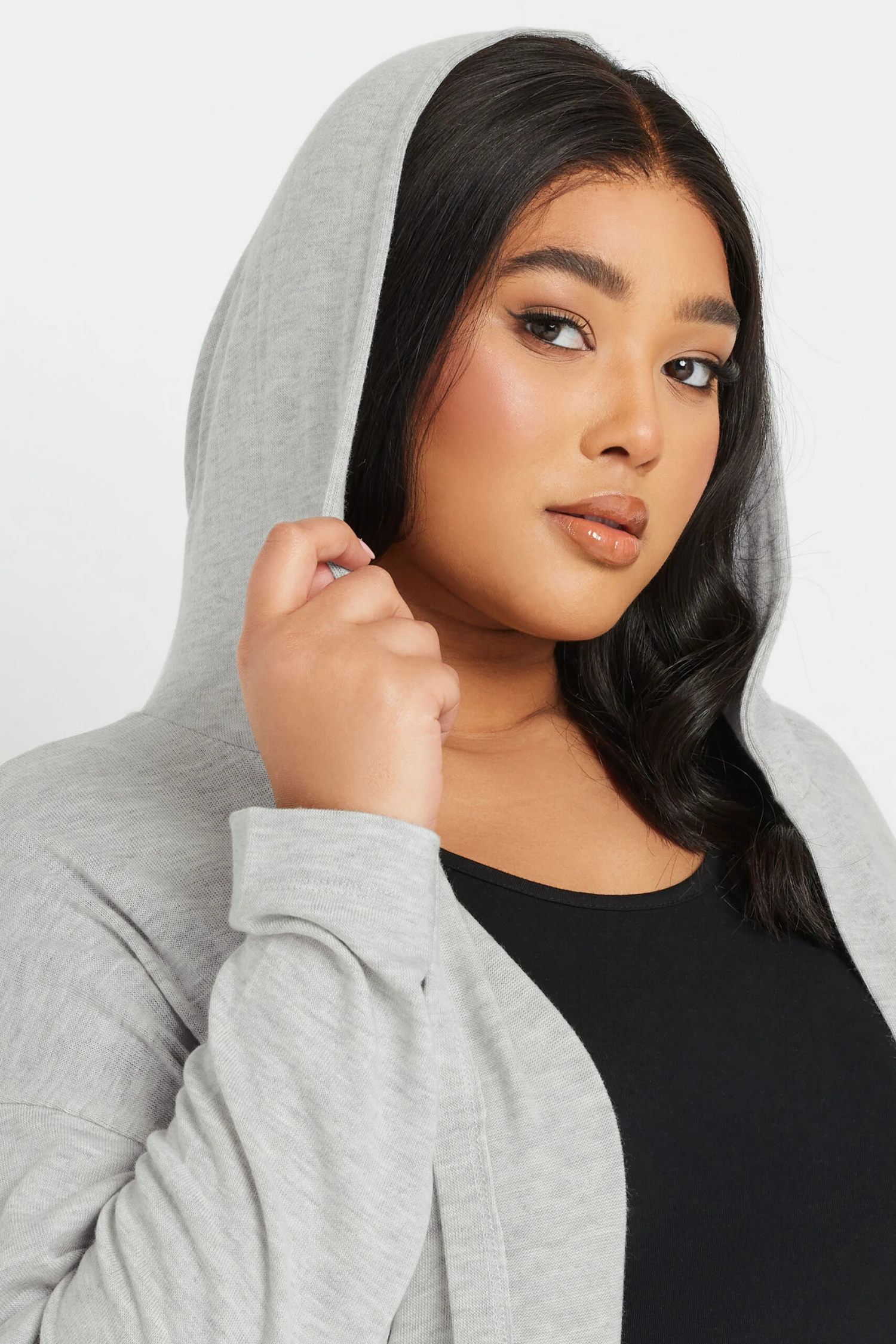 YOURS - Cardigan à Capuche Gris Manches Longues 6 YOURS - Cardigan à Capuche Gris Manches Longues – Image 4