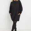 YOURS - Robe-Sweatshirt Noire En Jersey 1 YOURS - Robe-Sweatshirt Noire En Jersey -Evans Boutique ee2ceac1 79df 45 126443 A