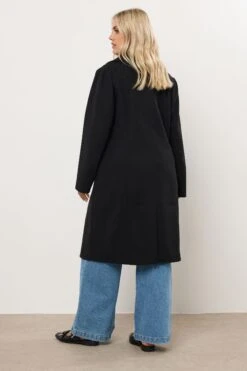 YOURS - Manteau Long Noir Formel -Evans Boutique efd7e064 a475 4b 121093 C