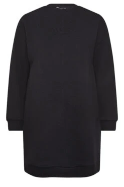 YOURS - Robe-Sweatshirt Noire En Jersey 11 YOURS - Robe-Sweatshirt Noire En Jersey -Evans Boutique f060b83d 189f 4c 126443 X