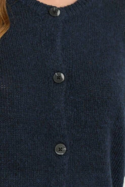 LTS Tall Navy Blue Knitted Button Cardigan 11 LTS Tall Navy Blue Knitted Button Cardigan -Evans Boutique f1595d66 5ad7 47 356043 D
