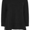YOURS Curve Pull Tricoté à Franges Noir 1 YOURS Curve Pull Tricoté à Franges Noir -Evans Boutique f1faa89c 9026 4b 280784 X