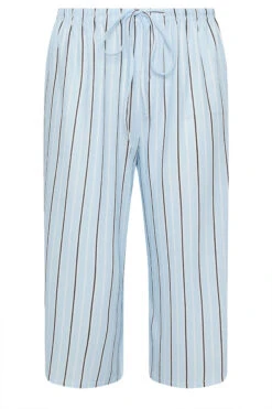 YOURS - Pantalon Jupe-Culotte Bleu Ciel à Rayures 11 YOURS - Pantalon Jupe-Culotte Bleu Ciel à Rayures -Evans Boutique f2b5d978 e827 4e 145350 X