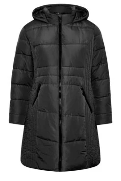 YOURS - Doudoune Midaxi Noire à Capuche 13 YOURS - Doudoune Midaxi Noire à Capuche -Evans Boutique f4a2f52c 319b 40 120954 X