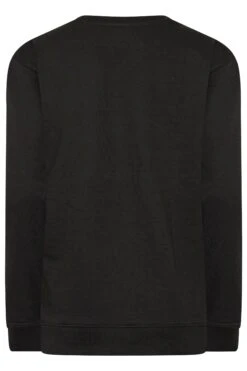 LTS Tall Black Long Sleeve Sweatshirt -Evans Boutique f5a58c9b 646b 4a 350103 Y