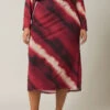 EVANS Curve Burgundy Red Abstract Print Mesh Midi Skirt 1 EVANS Curve Burgundy Red Abstract Print Mesh Midi Skirt -Evans Boutique f61a085b 0771 42 615949 A