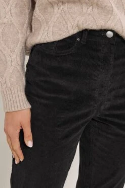 LTS Tall Black Cord Flare Jeans 10 LTS Tall Black Cord Flare Jeans -Evans Boutique f62e9ce4 2d22 41 356212 D