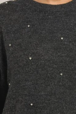 YOURS Curve Pull Gris Orné Sur Le Devant 10 YOURS Curve Pull Gris Orné Sur Le Devant -Evans Boutique f67df19d e18c 48 280466 D