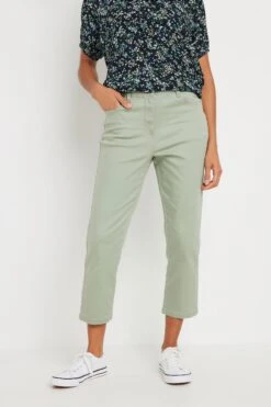 M&Co Sage Green Cropped Jeans -Evans Boutique f731f7e4 518a 4c 502129 A
