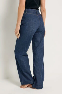 LTS Tall Indigo Blue Pocket Detail Wide Leg Jeans 13 LTS Tall Indigo Blue Pocket Detail Wide Leg Jeans -Evans Boutique f7ac5295 1837 43 352427 E