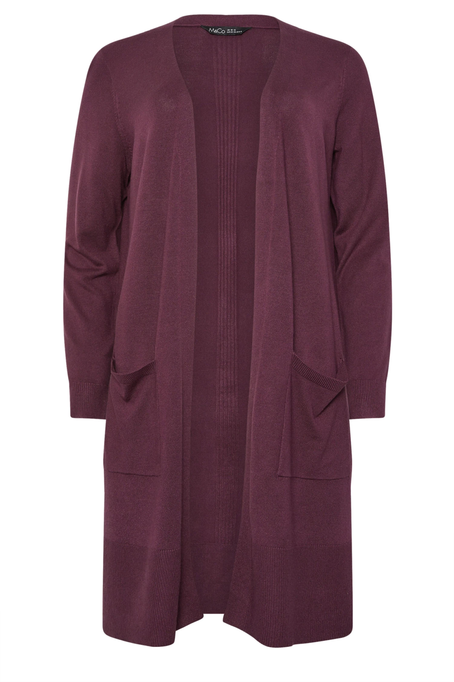 M&Co Berry Purple Longline Cardigan 7 M&Co Berry Purple Longline Cardigan – Image 5