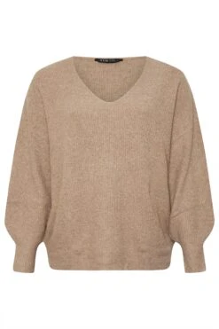 YOURS - Pull En Maille Marron Manches En Ballons 11 YOURS - Pull En Maille Marron Manches En Ballons -Evans Boutique f99d1435 43d1 4c 280425 X