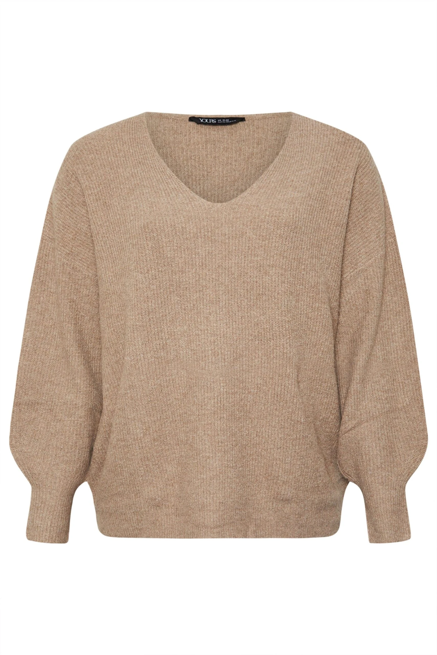 YOURS - Pull En Maille Marron Manches En Ballons 7 YOURS - Pull En Maille Marron Manches En Ballons – Image 5