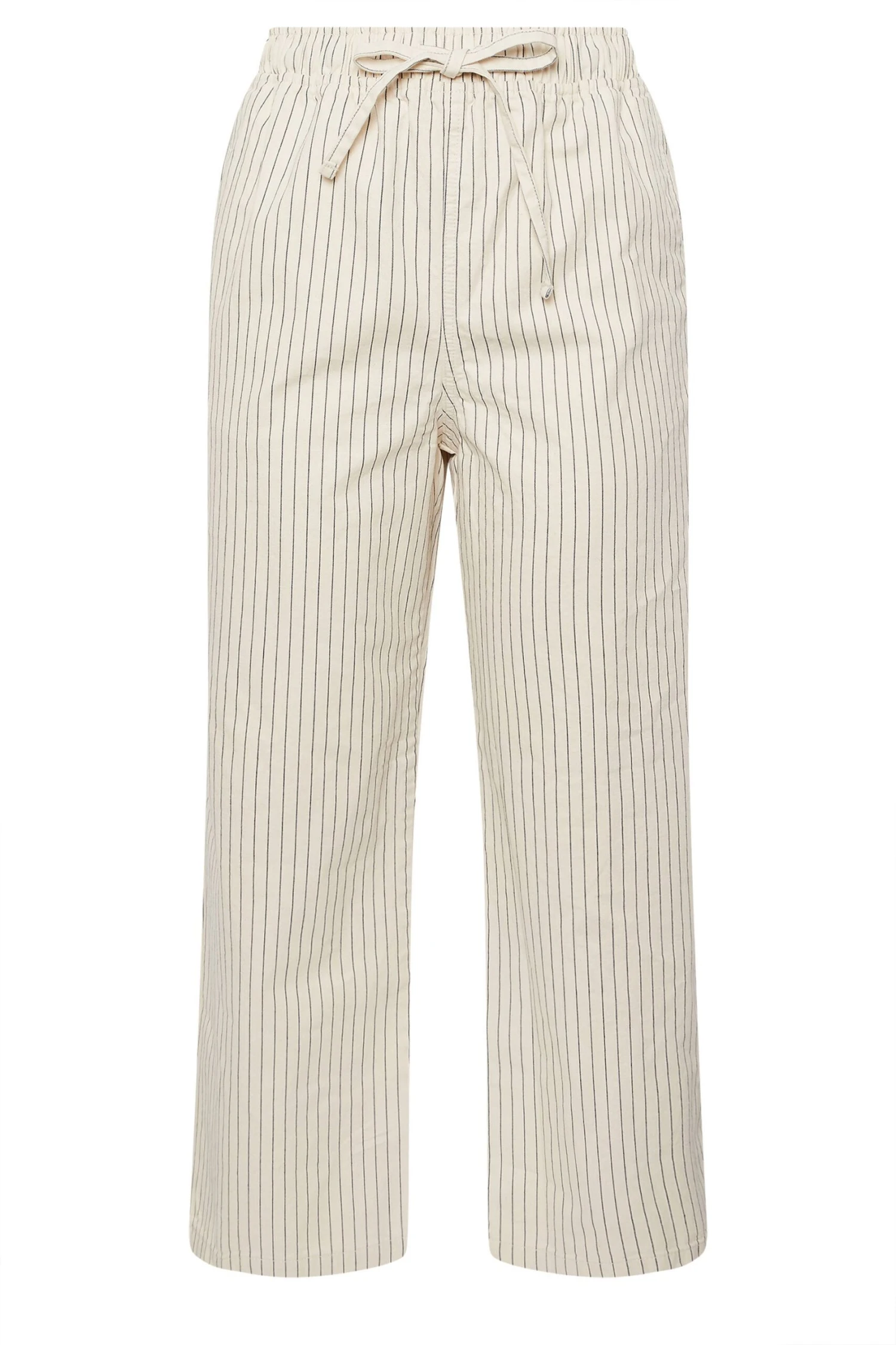 YOURS - Pantalon Wide Leg Ivoire Rayures Effet Denim 9 YOURS - Pantalon Wide Leg Ivoire Rayures Effet Denim – Image 7