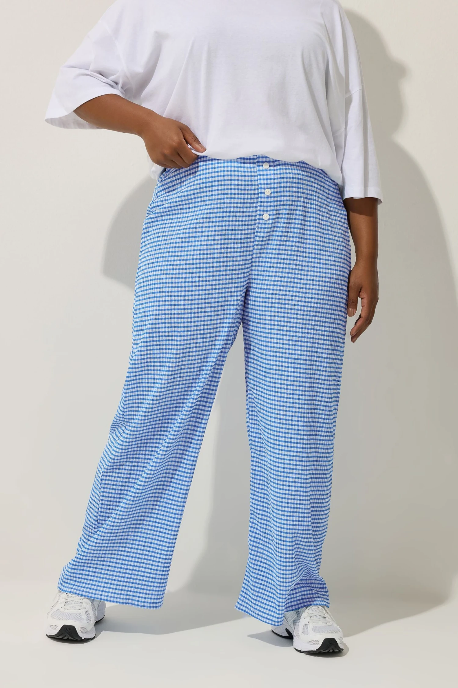 LIMITED COLLECTION Pantalon Curve Vichy Boutonné Sur Le Devant 4 LIMITED COLLECTION Pantalon Curve Vichy Boutonné Sur Le Devant – Image 2