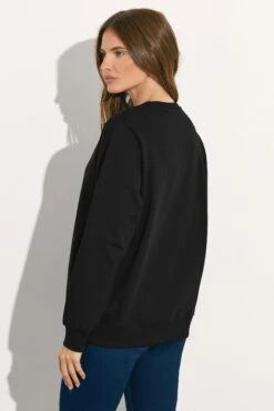 M&Co Black Multi Animal Heart Print Sweatshirt 11 M&Co Black Multi Animal Heart Print Sweatshirt -Evans Boutique fb188980 00c3 46 502613 C