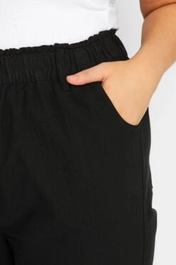 YOURS - Pantalon Noir En Coton Wide Leg 9 YOURS - Pantalon Noir En Coton Wide Leg -Evans Boutique fb19af6a dccc 44 143337 C