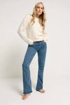 LTS Tall Blue Mid Wash Stretch Bootcut Jeans