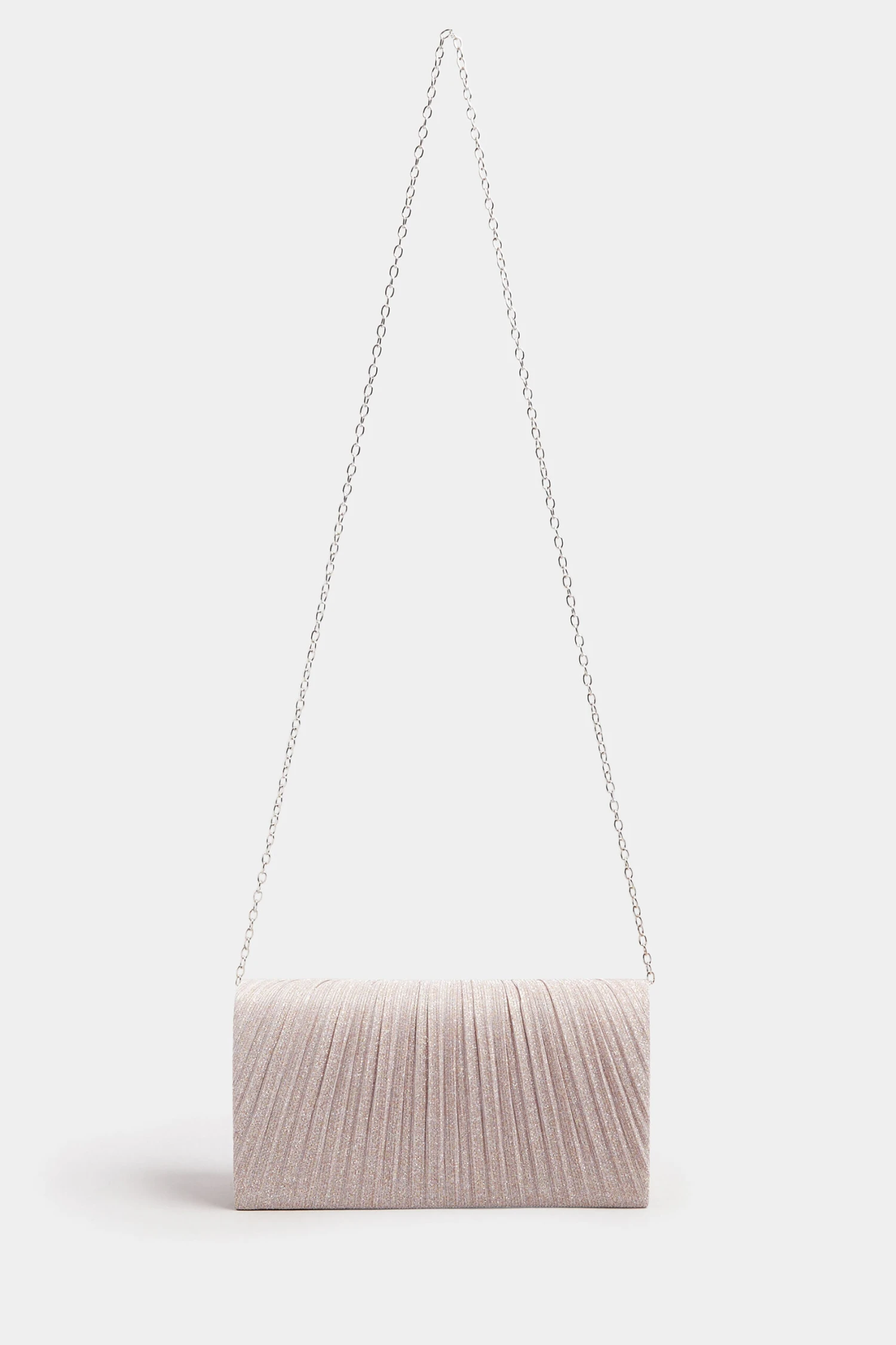 Pink Shimmer Pleated Clutch Bag 6 Pink Shimmer Pleated Clutch Bag – Image 4
