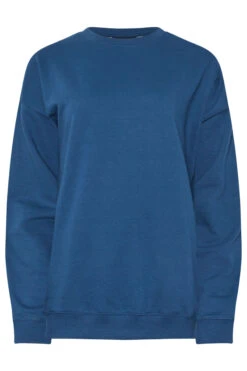 LTS Tall Dark Blue Crew Neck Sweatshirt -Evans Boutique fc1e07dc b543 41 356149 X