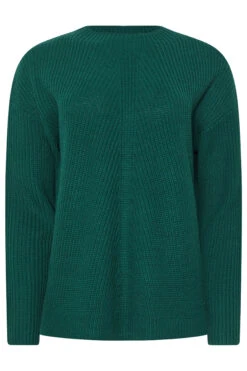 M&Co Dark Green Funnel Neck Knitted Jumper 11 M&Co Dark Green Funnel Neck Knitted Jumper -Evans Boutique fc74086f 4051 47 502428 X