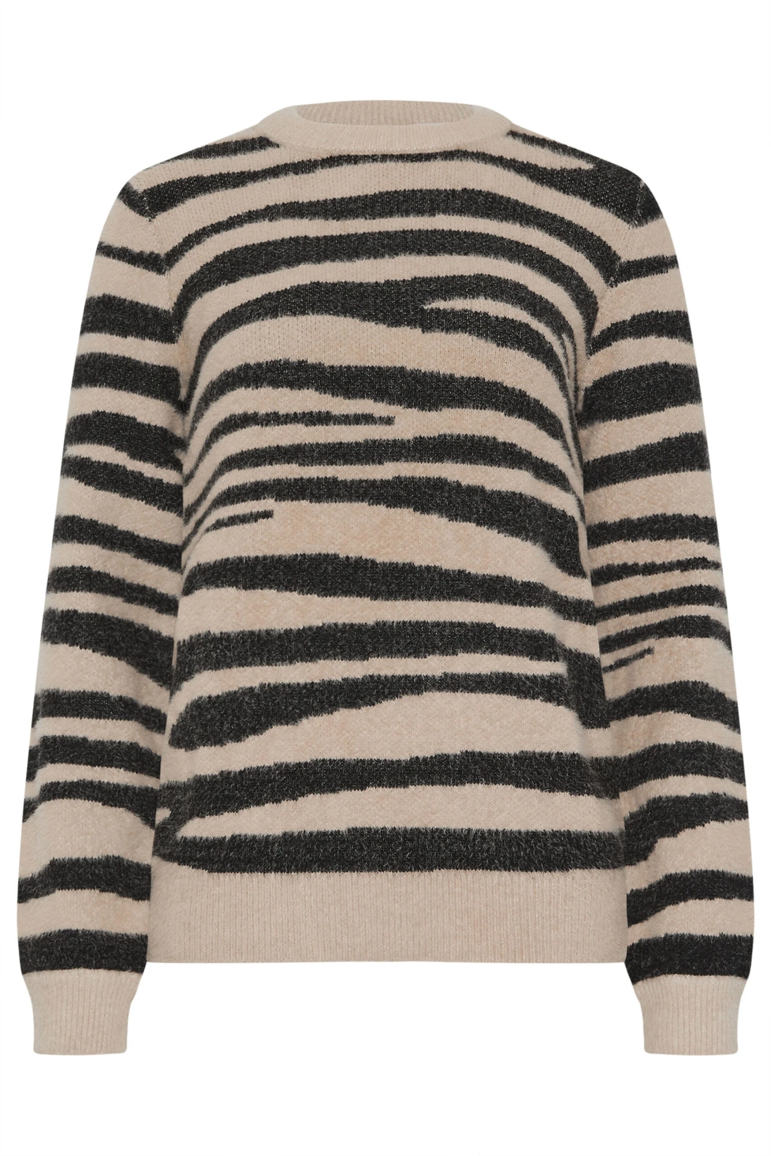 LTS Tall Beige Brown Knitted Zebra Print Jumper 8 LTS Tall Beige Brown Knitted Zebra Print Jumper – Image 6