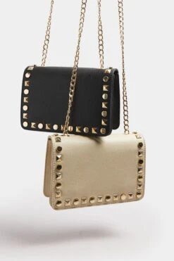 Beige Brown Faux Leather Stud Detail Cross Body Bag 15 Beige Brown Faux Leather Stud Detail Cross Body Bag -Evans Boutique fcbf3b2d cc5b 40 246532 P4