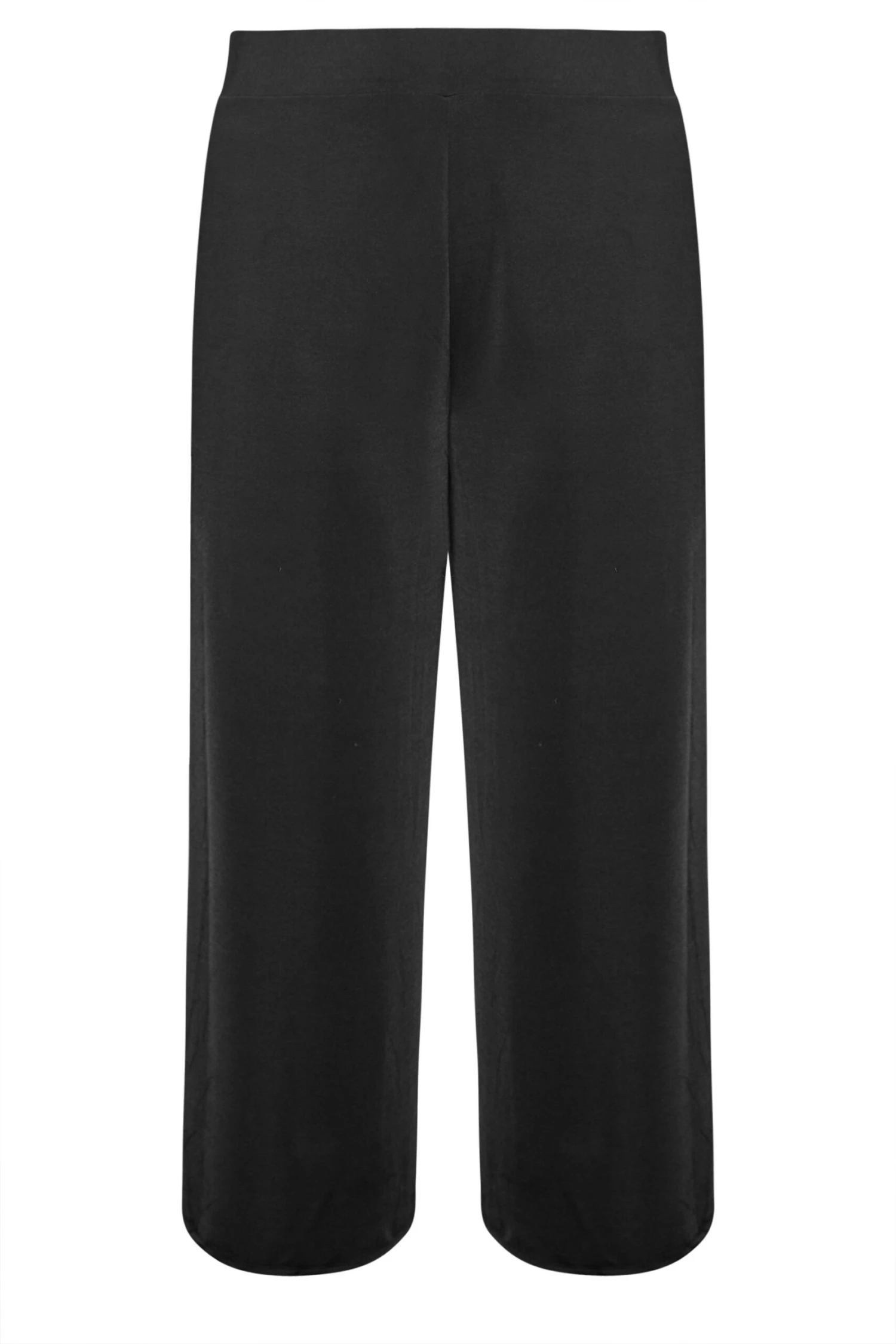 YOURS LONDON - Pantalon Noir Satiné Coupe Wide Leg 7 YOURS LONDON - Pantalon Noir Satiné Coupe Wide Leg – Image 5