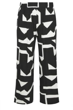 YOURS Curve Pantalon Large Abstrait Noir Et Blanc 13 YOURS Curve Pantalon Large Abstrait Noir Et Blanc -Evans Boutique fdfe4e15 a137 45 304089 X