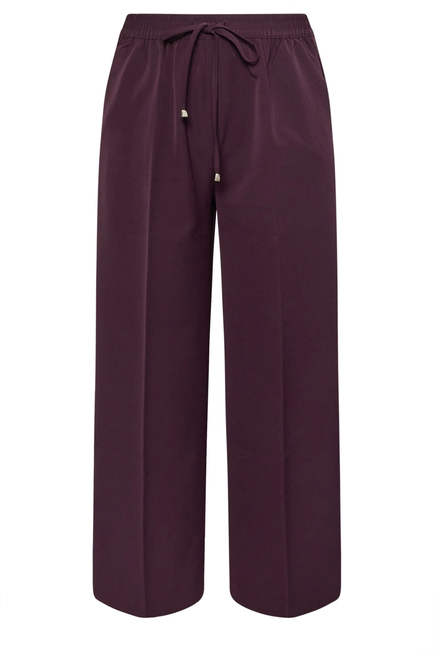 YOURS - Pantalon Bordeaux Coupe Wide Leg à Poches 8 YOURS - Pantalon Bordeaux Coupe Wide Leg à Poches – Image 6