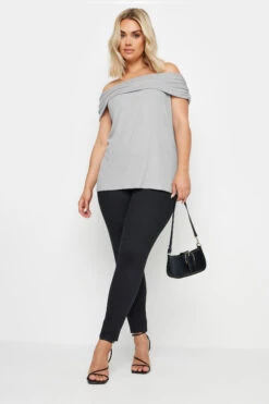 LIMITED COLLECTION - Top Bardot Gris En Jersey -Evans Boutique fe13f19d 59a5 40 321883 B
